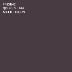 #483B42 - Matterhorn Color Image