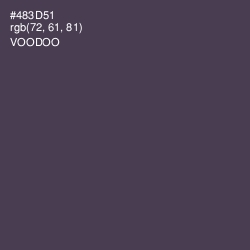 #483D51 - Voodoo Color Image