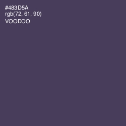 #483D5A - Voodoo Color Image