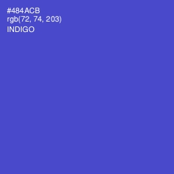 #484ACB - Indigo Color Image