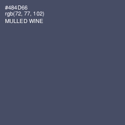 #484D66 - Mulled Wine Color Image
