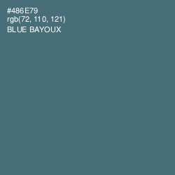 #486E79 - Blue Bayoux Color Image