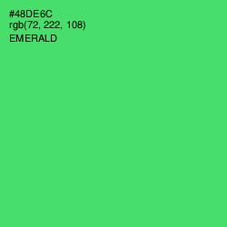 #48DE6C - Emerald Color Image