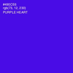 #490CE6 - Purple Heart Color Image