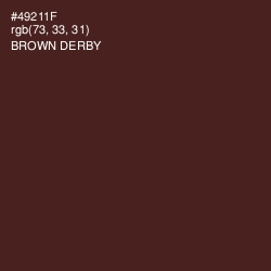 #49211F - Brown Derby Color Image