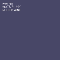 #494768 - Mulled Wine Color Image