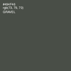 #494F46 - Gravel Color Image