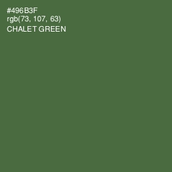 #496B3F - Chalet Green Color Image