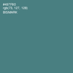 #497F80 - Bismark Color Image