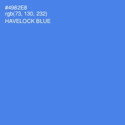 #4982E8 - Havelock Blue Color Image