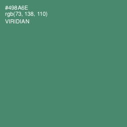 #498A6E - Viridian Color Image