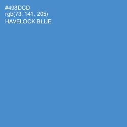 #498DCD - Havelock Blue Color Image