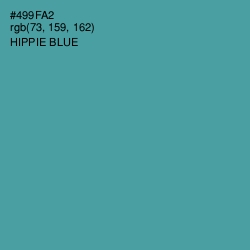 #499FA2 - Hippie Blue Color Image