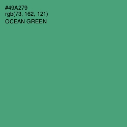 #49A279 - Ocean Green Color Image