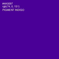 #4A0097 - Pigment Indigo Color Image