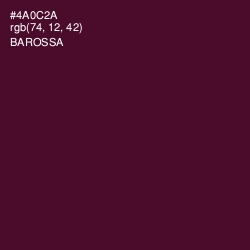 #4A0C2A - Barossa Color Image