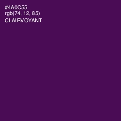 #4A0C55 - Clairvoyant Color Image