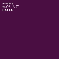 #4A0E43 - Loulou Color Image