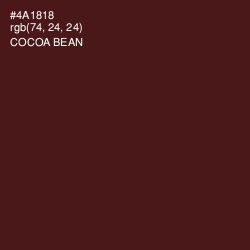 #4A1818 - Cocoa Bean Color Image