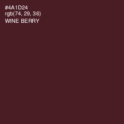 #4A1D24 - Wine Berry Color Image