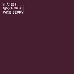 #4A1E31 - Wine Berry Color Image
