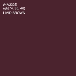 #4A232E - Livid Brown Color Image