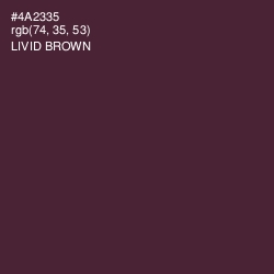 #4A2335 - Livid Brown Color Image