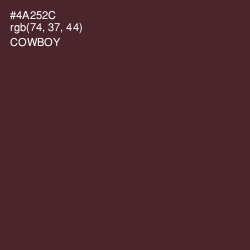 #4A252C - Cowboy Color Image