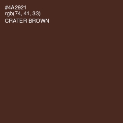 #4A2921 - Crater Brown Color Image