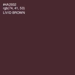 #4A2932 - Livid Brown Color Image