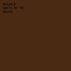 #4A2A13 - Brown Derby Color Image