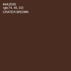 #4A2D20 - Crater Brown Color Image