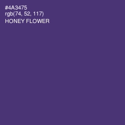 #4A3475 - Honey Flower Color Image