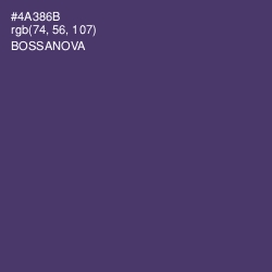 #4A386B - Bossanova Color Image