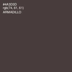 #4A3D3D - Armadillo Color Image