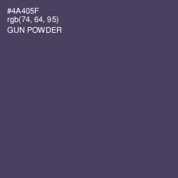 #4A405F - Gun Powder Color Image