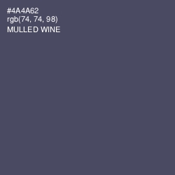 #4A4A62 - Mulled Wine Color Image
