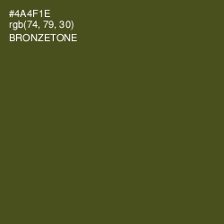 #4A4F1E - Bronzetone Color Image