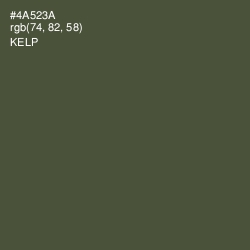 #4A523A - Kelp Color Image