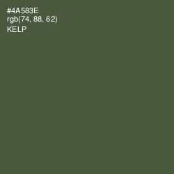 #4A583E - Kelp Color Image