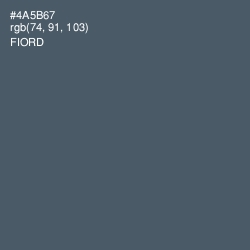 #4A5B67 - Fiord Color Image
