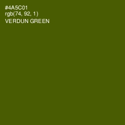 #4A5C01 - Verdun Green Color Image