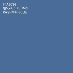 #4A6C98 - Kashmir Blue Color Image