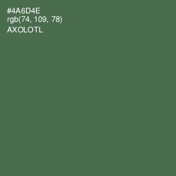 #4A6D4E - Axolotl Color Image