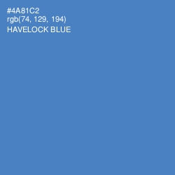 #4A81C2 - Havelock Blue Color Image