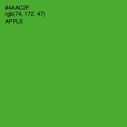 #4AAC2F - Apple Color Image