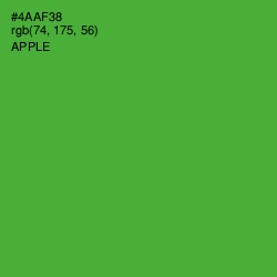 #4AAF38 - Apple Color Image