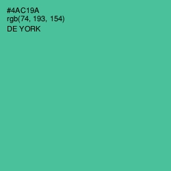 #4AC19A - De York Color Image