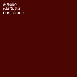 #4B0602 - Rustic Red Color Image
