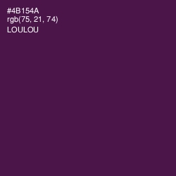 #4B154A - Loulou Color Image